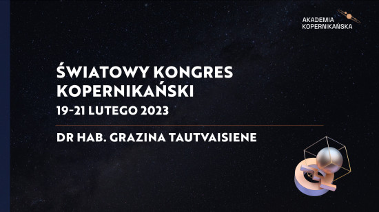 dr hab. Grazina Tautvaisiene - Światowy Kongres Kopernikański