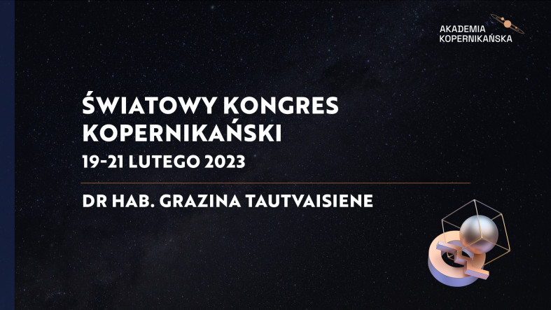 dr hab. Grazina Tautvaisiene - Światowy Kongres Kopernikański